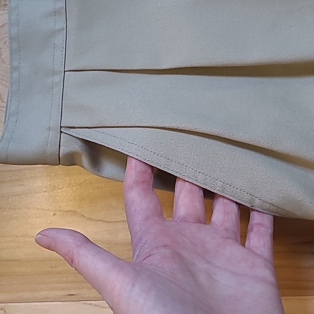 Tilley Endurables Skirt Khaki Safari Midi Tailored Pencil Skirt - Picture 3 of 6